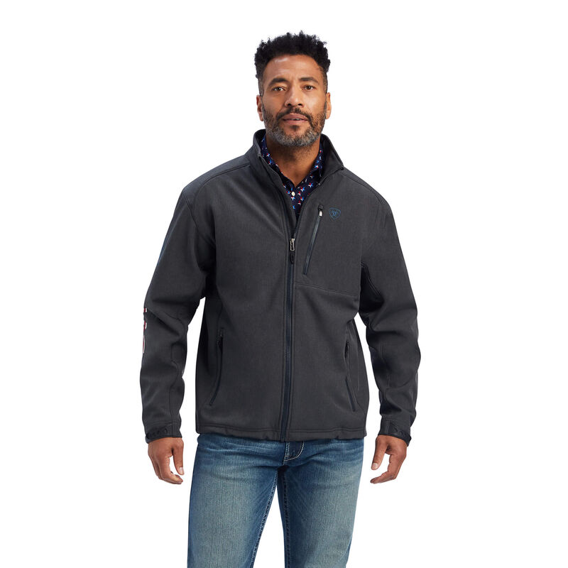 Ariat Jacke Herren - Logo 2.0 Patriot Softshell Water Resistant DunkelGrau ( BDOUZ-5798 )
